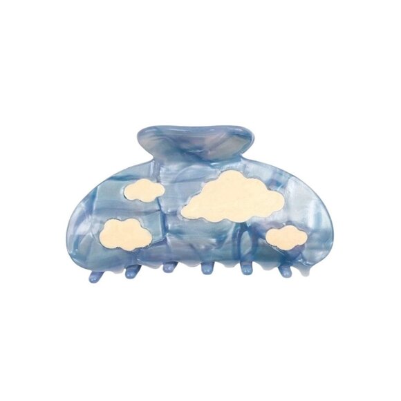 BLUE ACETATE CLOUD CLAW CLIP - Picture 1 of 7